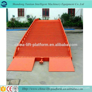 6-15T Warehouse mobile container ramp hydraulic truck loading ramp for forklift